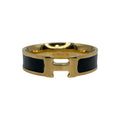Hermes Vintage Clic 18K Gold Ring