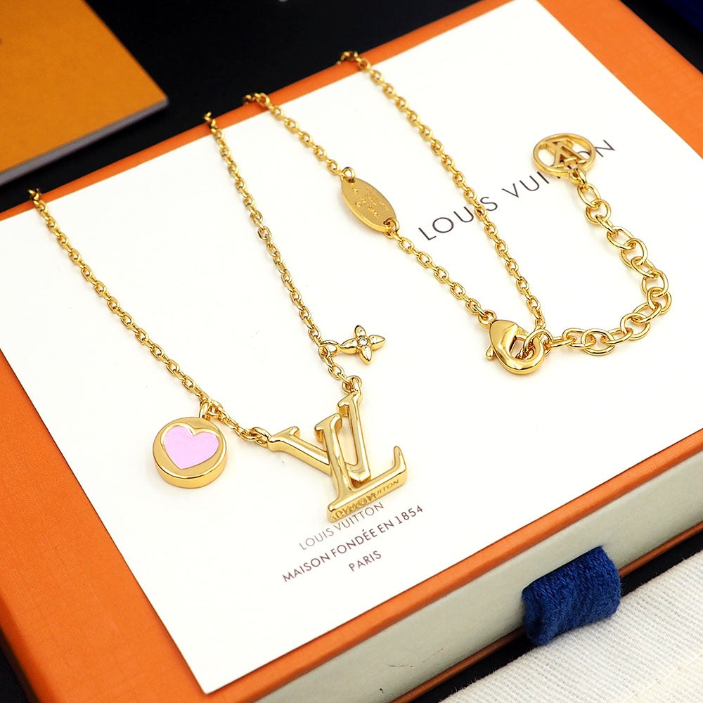 Louis Vuitton Iconic Heart 18K Gold Necklace