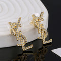 YSL Classic Crystals 18K Gold Brooch